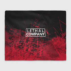 Плед флисовый Lethal Company: Red Trail, цвет: 3D-велсофт