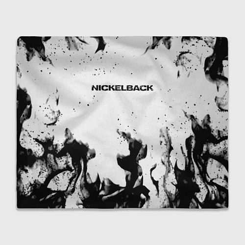 Плед Nickelback серый дым рок / 3D-Велсофт – фото 1