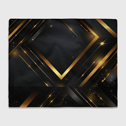 Плед Gold luxury black abstract