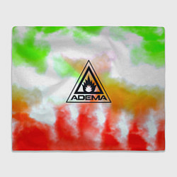 Плед флисовый Adema рок бенд текстура, цвет: 3D-велсофт