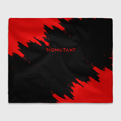 Плед флисовый Биомутант краски красные, цвет: 3D-велсофт