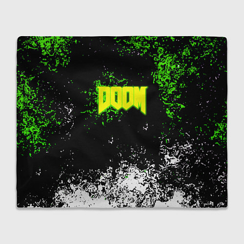 Плед Doom токсичное лого краски / 3D-Велсофт – фото 1
