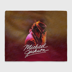 Плед флисовый Michael Jackson нарисованный кистью, цвет: 3D-велсофт