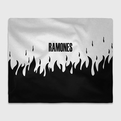 Плед Ramones fire black rock / 3D-Велсофт – фото 1