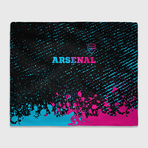 Плед Arsenal - neon gradient посередине / 3D-Велсофт – фото 1