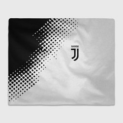 Плед флисовый Juventus sport black geometry, цвет: 3D-велсофт