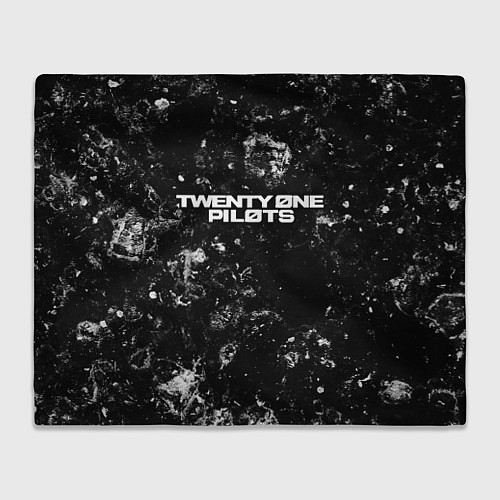 Плед Twenty One Pilots black ice / 3D-Велсофт – фото 1