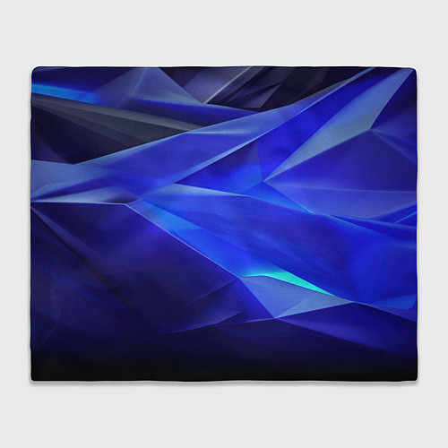 Плед Black and blue abstract background sport style / 3D-Велсофт – фото 1