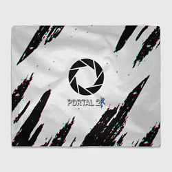 Плед флисовый Portal 2 краски валв, цвет: 3D-велсофт
