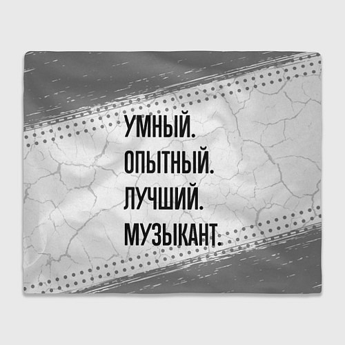 Плед Умный, опытный и лучший: музыкант / 3D-Велсофт – фото 1