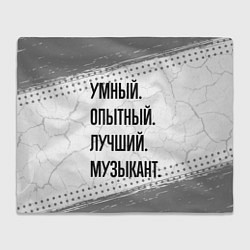 Плед Умный, опытный и лучший: музыкант