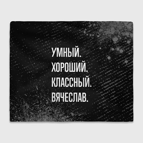 Плед Умный хороший классный: Вячеслав / 3D-Велсофт – фото 1