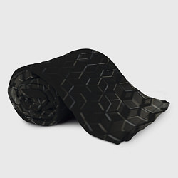 Плед флисовый Чёрные текстуры броня, цвет: 3D-велсофт — фото 2