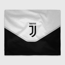 Плед флисовый Juventus black geometry sport, цвет: 3D-велсофт