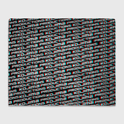 Плед флисовый Kojima glitch pattern studio, цвет: 3D-велсофт