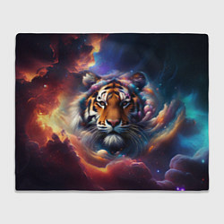 Плед флисовый Космический лев, цвет: 3D-велсофт