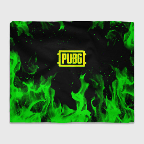 Плед PUBG кислотное лого огненный стиль / 3D-Велсофт – фото 1