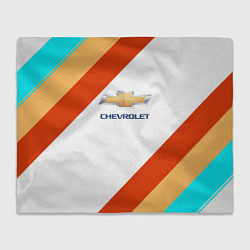 Плед флисовый Chevrolet line, цвет: 3D-велсофт