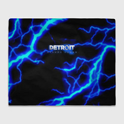 Плед флисовый Detroit become human storm, цвет: 3D-велсофт