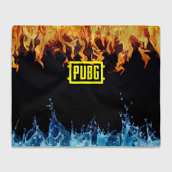 Плед флисовый PUBG online битва огня и льда, цвет: 3D-велсофт
