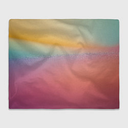 Плед флисовый Радужные переходы градиент, цвет: 3D-велсофт