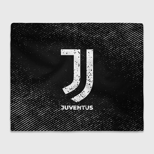 Плед Juventus с потертостями на темном фоне / 3D-Велсофт – фото 1