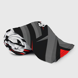 Плед флисовый Helldivers 2: Skull Logo, цвет: 3D-велсофт — фото 2