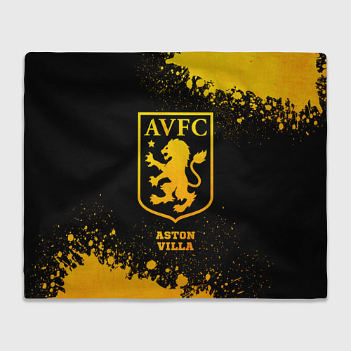 Плед Aston Villa - gold gradient / 3D-Велсофт – фото 1