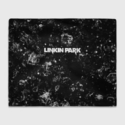Плед флисовый Linkin Park black ice, цвет: 3D-велсофт