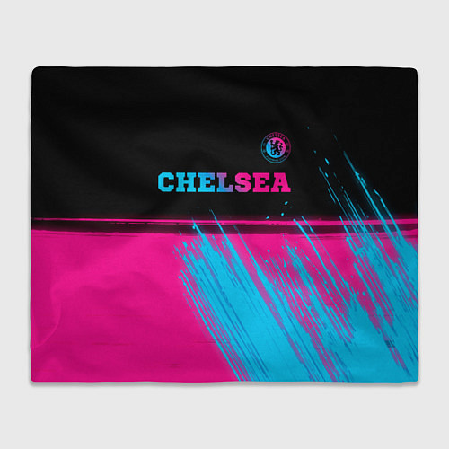 Плед Chelsea - neon gradient посередине / 3D-Велсофт – фото 1