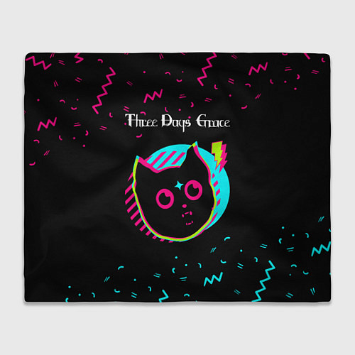 Плед Three Days Grace - rock star cat / 3D-Велсофт – фото 1