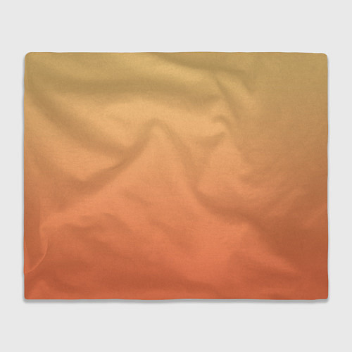 Плед Градиент солнечный жёлто-оранжевый приглушённый / 3D-Велсофт – фото 1