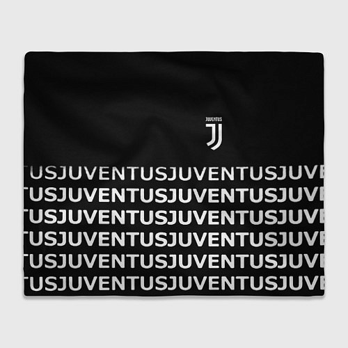 Плед Juventus pattern fc club steel / 3D-Велсофт – фото 1