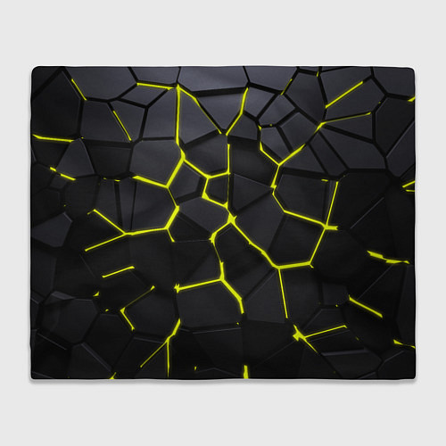 Плед Желтые плиты киберпанк / 3D-Велсофт – фото 1