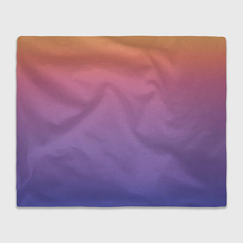 Плед Градиент закатное небо желтый фиолетовый / 3D-Велсофт – фото 1