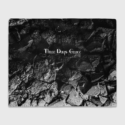 Плед Three Days Grace black graphite / 3D-Велсофт – фото 1