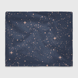 Плед флисовый Космическое поле звёзд, цвет: 3D-велсофт