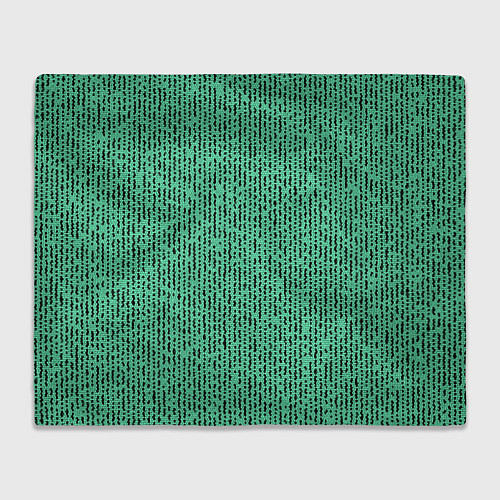 Плед Мозаика нефритовый зелёный / 3D-Велсофт – фото 1