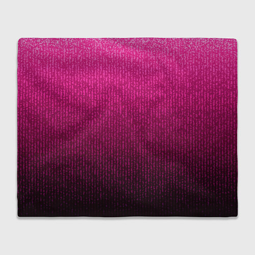 Плед Яркий розовый градиент полоска / 3D-Велсофт – фото 1