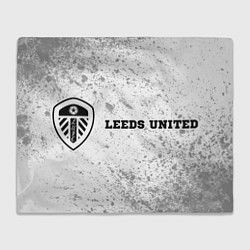 Плед флисовый Leeds United sport на светлом фоне по-горизонтали, цвет: 3D-велсофт