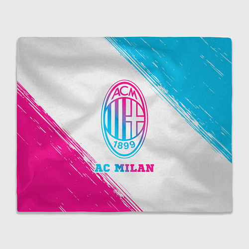 Плед AC Milan neon gradient style / 3D-Велсофт – фото 1