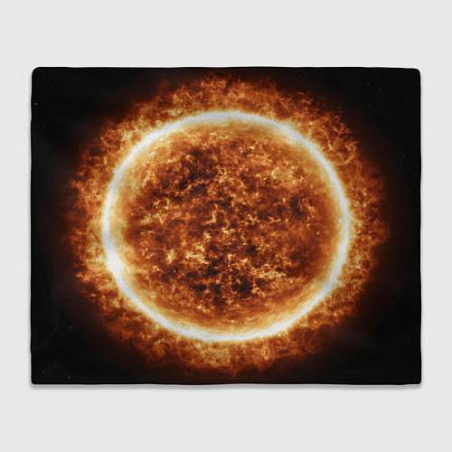 Плед Пылающее солнце крупным планом / 3D-Велсофт – фото 1