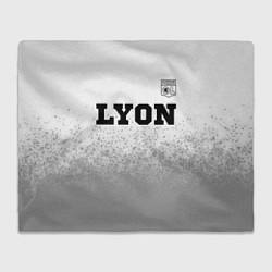 Плед флисовый Lyon sport на светлом фоне посередине, цвет: 3D-велсофт