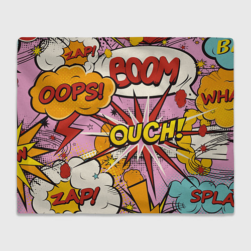Плед Oops-boom: комикс бум / 3D-Велсофт – фото 1