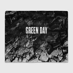 Плед флисовый Green Day black graphite, цвет: 3D-велсофт
