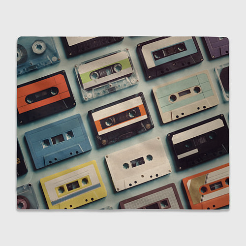 Плед Ретро аудио кассеты / 3D-Велсофт – фото 1