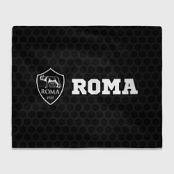 Плед флисовый Roma sport на темном фоне по-горизонтали, цвет: 3D-велсофт