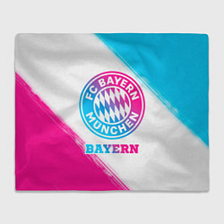 Плед Bayern neon gradient style