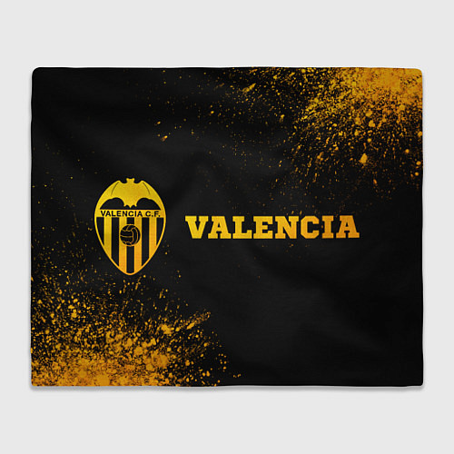 Плед Valencia - gold gradient по-горизонтали / 3D-Велсофт – фото 1