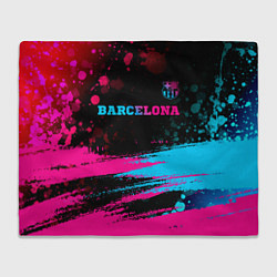 Плед Barcelona - neon gradient посередине